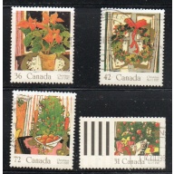 Canada Sc 1148-1151 1987 Christmas stamp set used