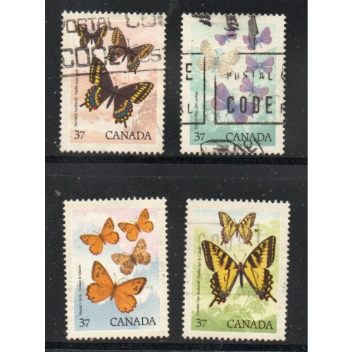 Canada Sc 1210-1213 1988 Butterflies stamp used