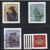 Canada Sc 1294-1298 1990 Christmas stamp set used