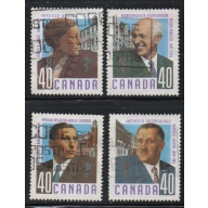Canada Sc 1302-1305  1991 Canadian Doctors stamp set used