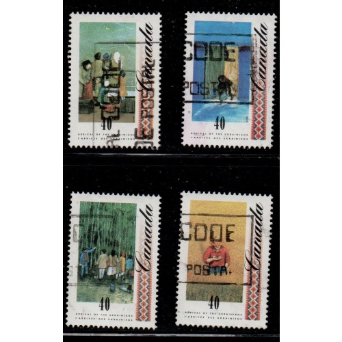 Canada Sc 1326-1329 1991 Ukranian Settlers stamp set used