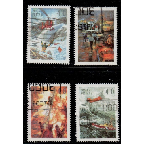 Canada Sc 1330-1333 1991 Public Service Occupations stamp set used