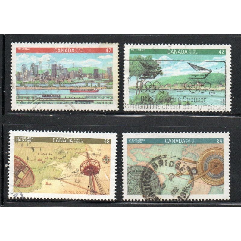 Canada Sc 1404-1407 1992 Montreal Philatelic Exhibition stamp set used