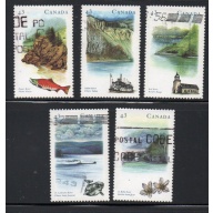Canada Sc 1489a 1993 Canadian Rivers stamp set used
