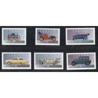 Canada Sc 1490a-f 1993 Historic Vehicles stamp set used