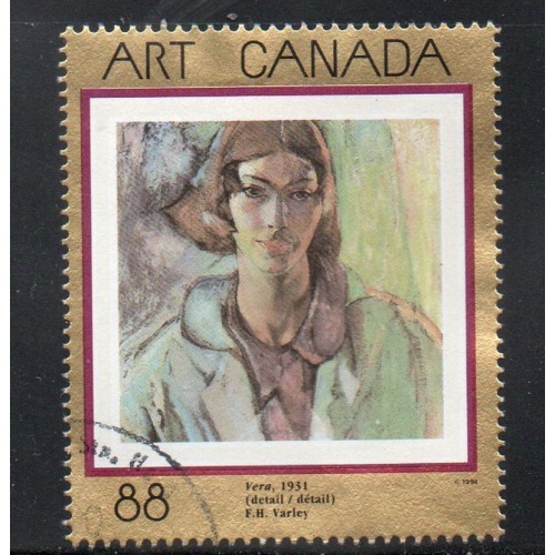 Canada Sc 1516 1994 88c Varley Painting stamp used