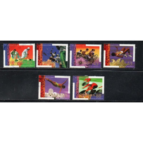 Canada Sc 1517-1522 1994 Commonwealth Games stamp set used