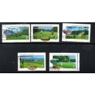 Canada Sc 1553-1557 1995 Golf in Canada stamp set used