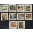 Canada Sc 1559-1561a-c Group of 7 Paintings   stamp set  used