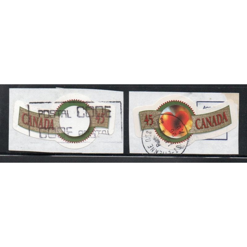 Canada Sc 1568-1569 1995 Greetings stamp set used