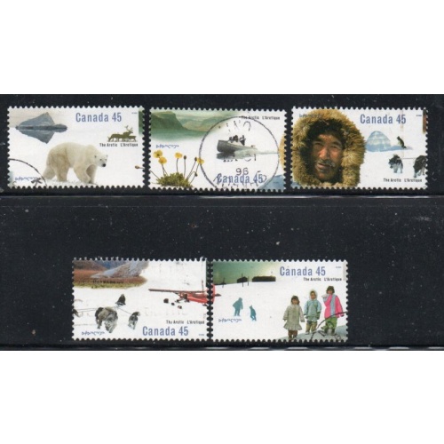 Canada Sc 1574-1578 1995 The Arctic stamp set used