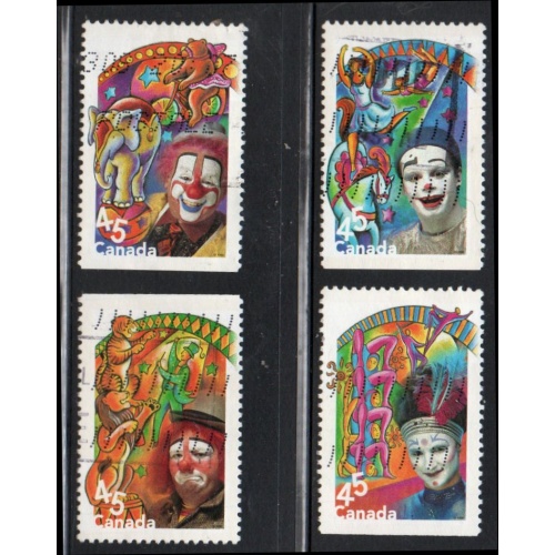 Canada Sc 1757-1760 1998 The Circus stamp set used