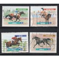 Canada Sc 1791-1794 1999 Horses stamp set used