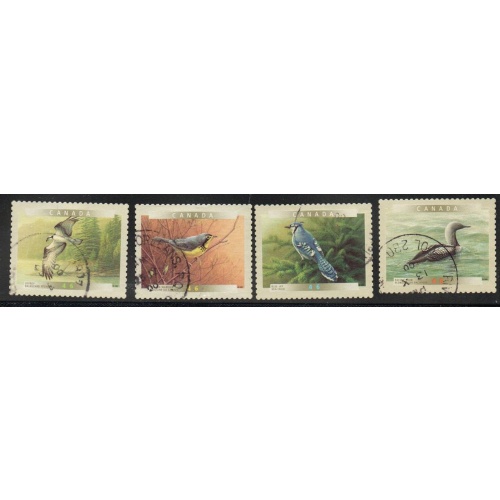 Canada Sc 1843-1846 2000 Birds stamp set used