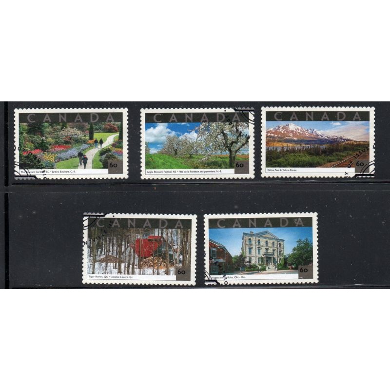 Canada Sc 1903a-e 2001 Tourist Attractions stamps  set used