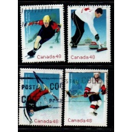Canada Sc 1936-1939 2002 Winter Olympics stamp set used