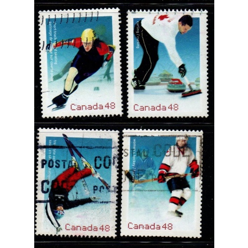 Canada Sc 1936-39 2002 Winter Olympics  stamp set used