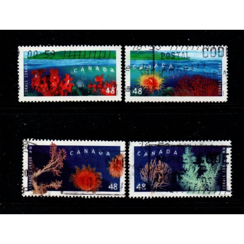 Canada Sc 1948-1951 2002 Corals stamp set used