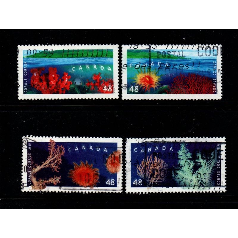Canada Sc 1948-51 2002  Corals stamp set used
