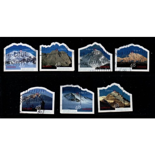 Canada Sc 1960a-h  2002 Year of  Mountains stamp set used