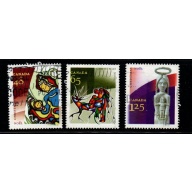 Canada Sc 1965-67  2002 Christmas stamp set used