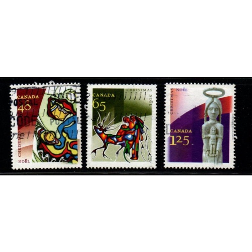 Canada Sc 1965-67  2002 Christmas stamp set used