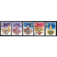 Canada Sc 1973-1977 2003 Universities stamp set used