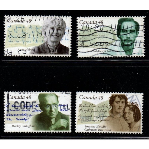 Canada Sc 1994-1997  2003 Canadian Authors stamp set used