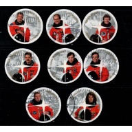 Canada Sc 1999a-h  2003 Canadian Astronauts stamp set used
