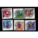 Canada Sc 2018a-f 2004 NHL All  Stars stamp set used