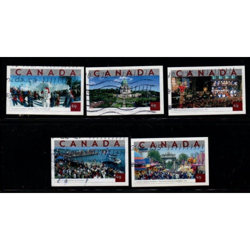 Canada Sc 2019-2023 2004 Tourist Attractions stamp set used