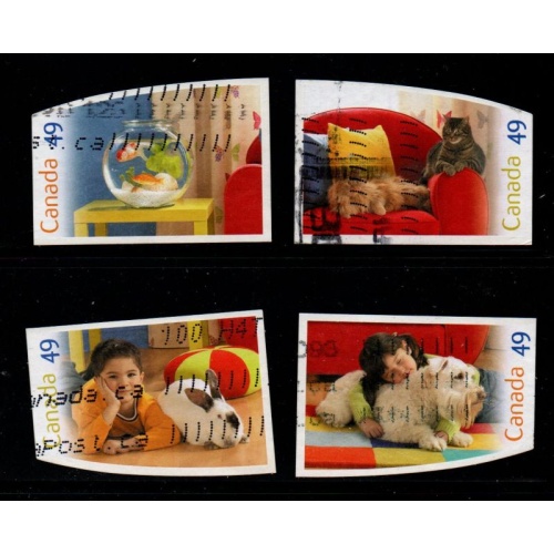 Canada Sc 2057-2060 2004 Pets stamp set used