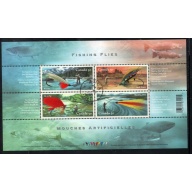 Canada Scott 2087 2005 Fishing Flies stamp sheet used