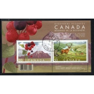 Canada Scott 2106b 2005 Biosphere Reserves stamp sheet used