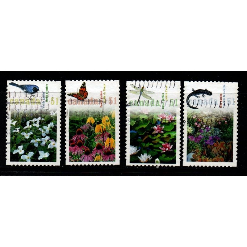 Canada Sc 2145a-d 2006 Gardens stamp set used