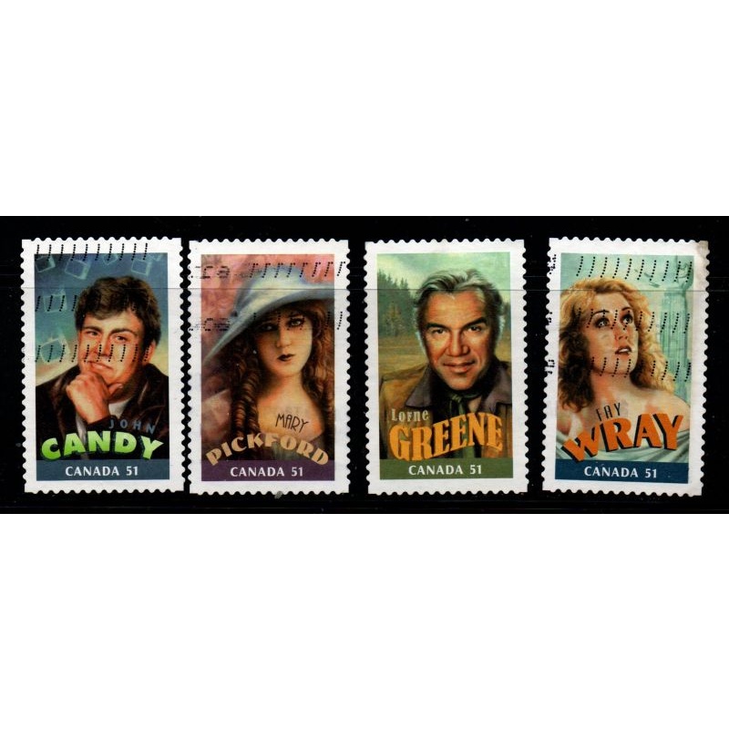 Canada Sc 2153a-d 2006 Canadians in Hollywood  stamp set used