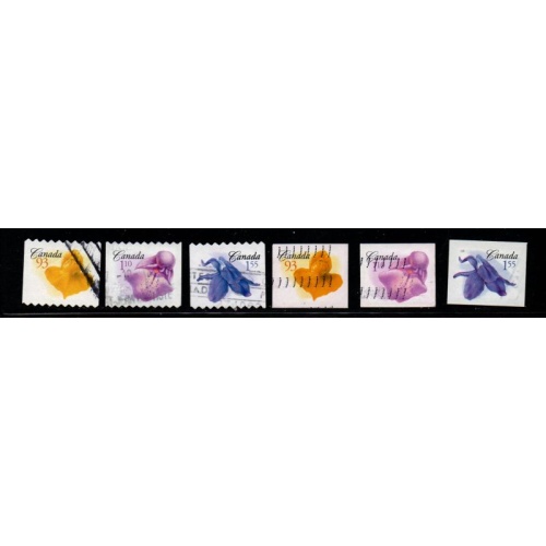 Canada Sc 2195-2000 2006 Flowers stamp set used