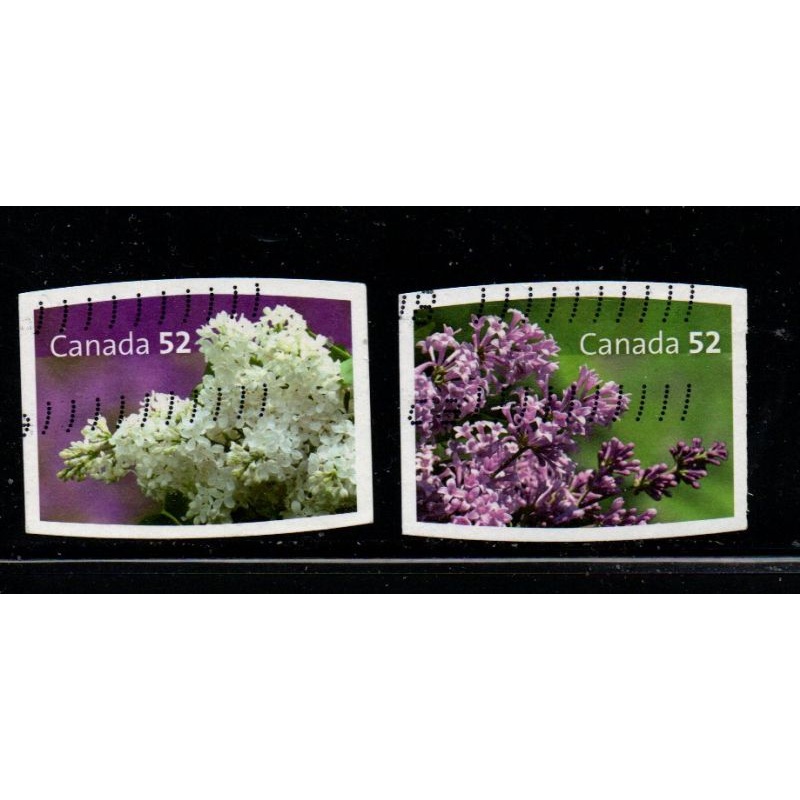 Canada Sc 2207-2208 2007 Lilacs stamp set used
