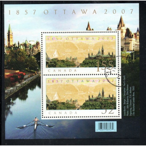Canada Scott 2213 2007 150th Anniversary Ottawa stamp sheet used