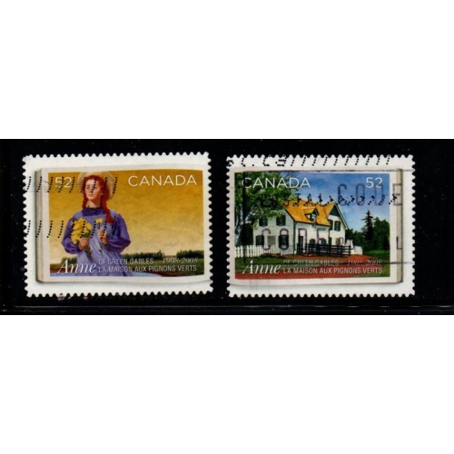Canada Sc 2276a-b 2008 Anne of Green Gables stamp set used