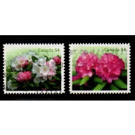 Canada Sc 2318a-b 2009 Rhododenrons stamp set used