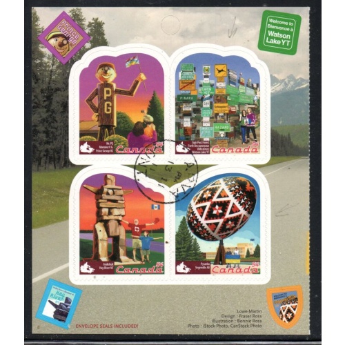 Canada Scott 2336 2009 Road Side Attractions stamp booklet pane used