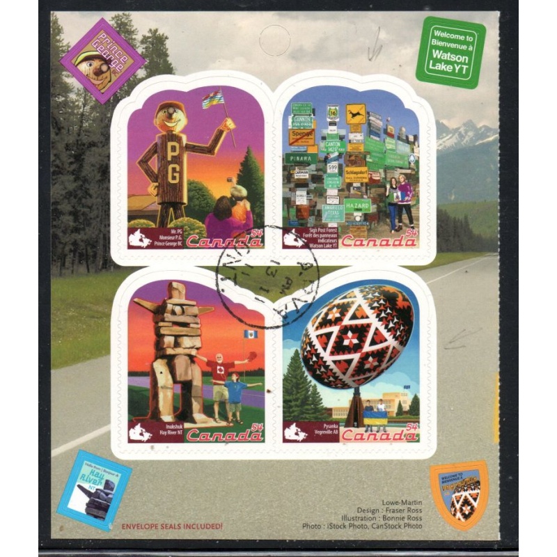 Canada Scott 2336 2009 Road Side Attractions stamp booklet pane used