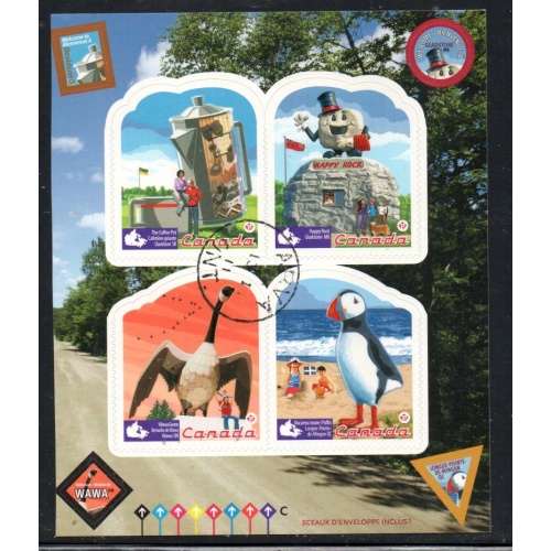 Canada Scott 2401a 2010 Road Side Attractions stamp booklet pane used