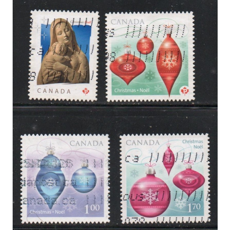 Canada Sc 2412-2415 2010 Christmas stamp set  used