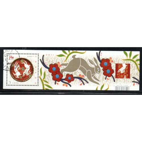 Canada Scott 2417 2011 Year of the Rabbit stamp sheet used