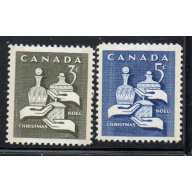 Canada Sc 443p-444p 1965  Christmas Phosphor stamp set mint NH