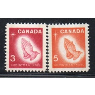Canada Sc 451p-452p 1966  Christmas Phosphor stamp set mint NH