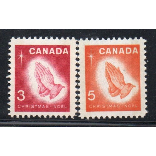 Canada Sc 451p-452p 1966  Christmas Phosphor stamp set mint NH