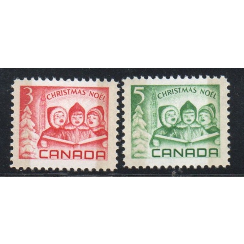 Canada Sc 476p-477p 1967  Christmas Phosphor stamp set mint NH